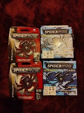 Lot Of 4 Spider Wire Fishing Line 125yd 200yd Stealth Blue Camo Braid 40lb 50lb