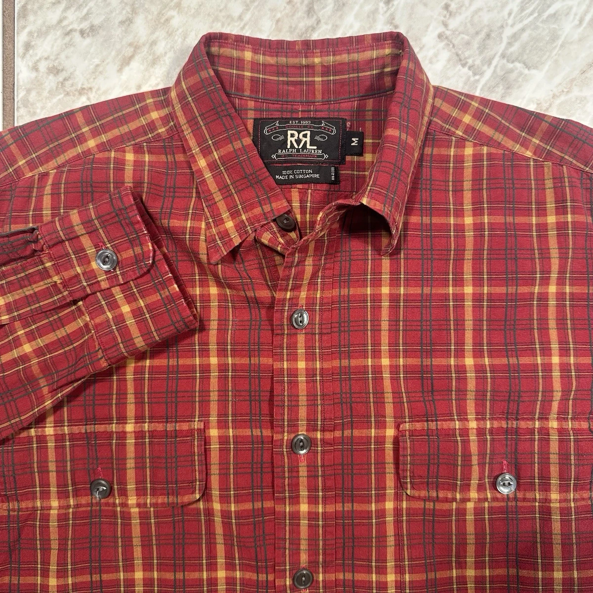 RRL プラッド フランネル キャンプ シャツ レッド メンズ RRL Red Shirts for Men for sale | eBay