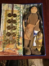Hallmark American Spirit Collection SACAGAWEA Doll in Box with 10 Golden Dollars