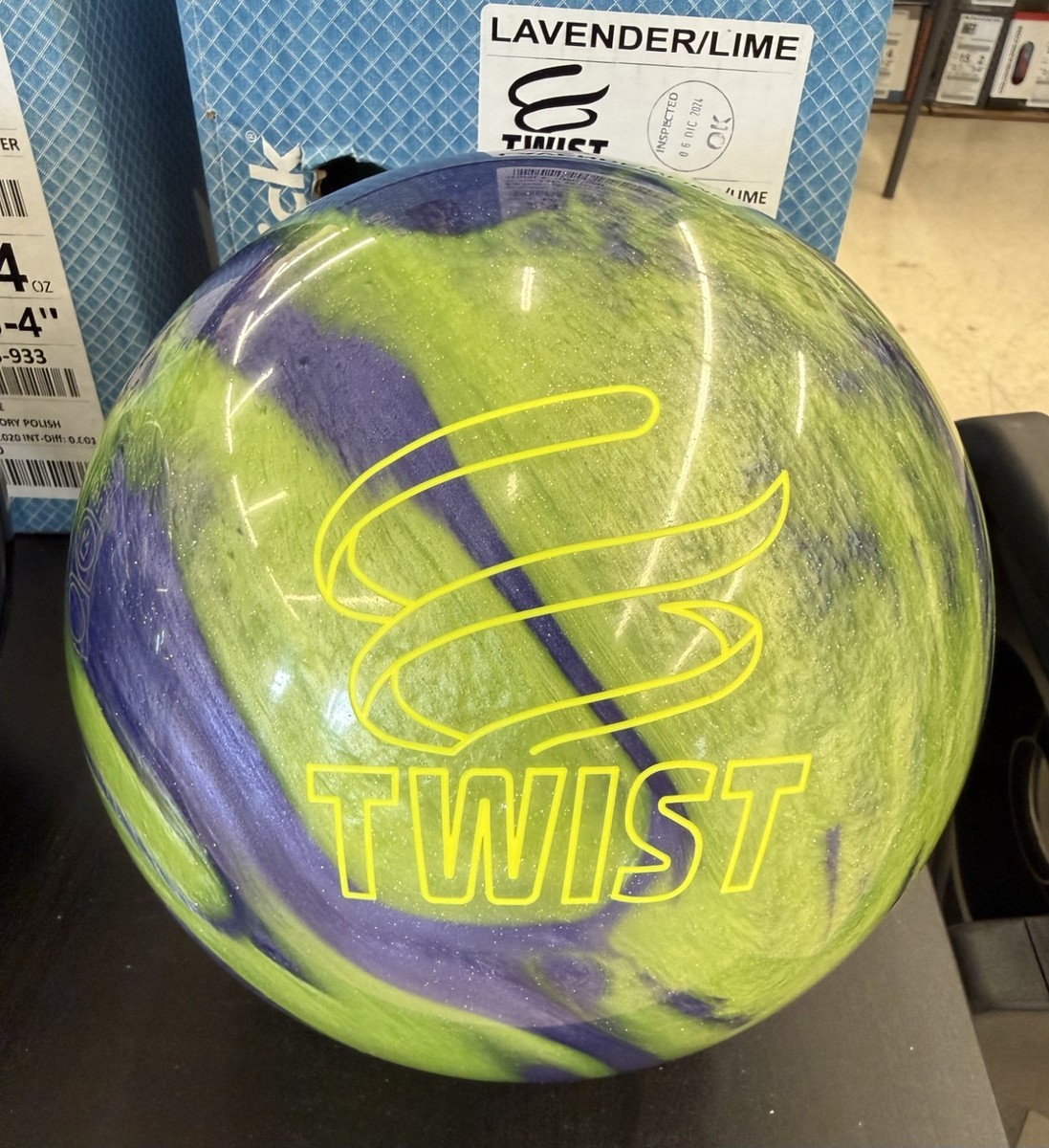 BRUNSWICK TWIST LAVENDER/LIME 12LB, 13LB 15LB NIB BOWLING BALL | eBay