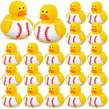 24 Pcs Rubber Ducks 2 Inch Bulk Sport Party Favors for Team Events Decorations