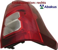 Abakus 214-19AQR-LD-UE Heckleuchte Rechts RüCklicht Hecklicht