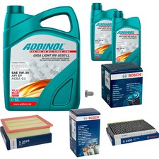BOSCH Inspektionspaket 7L ADDINOL GIGA LIGHT MV 5W-30 für VW Vento 1H2 1.9 TDI