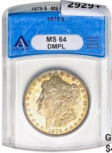 1879 Morgan Silver Dollar ANACS MS-64 DMPL.  LOW SHIPPING!!