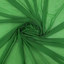 4-Way Stretch Power Mesh Fabric by The Yard - 60" Wide Nylon Spandex Sheer Ne...