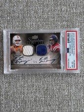 2010 UD Exquisite Peyton & Eli Manning On Card Auto Dual Jersey SP Auto 5/5