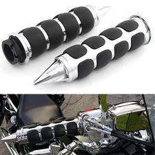 2x Motorcycle 26mm Hand Grips 1" Handlebar Grips for Harley Sportster Chopper