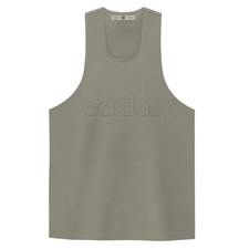 Camiseta sin mangas Adidas Fear Of God Athletics cuello redondo para hombre gris informal atlética IM608