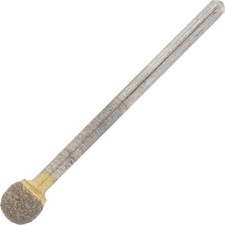 Diamond Bur, Sintered, X-Fine 600 Grit 2.34mm Mandrel Hp Round, Ball 5mm