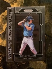 Carson Williams 2021 Panini Prizm Draft Picks Draft Standouts #DS-CW ~ TB Rays