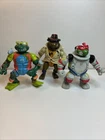 Vintage Teenage Mutant Ninja Turtle Action Figures Lot of 3 Used Condition