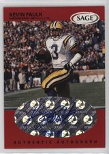 1999 SAGE Auto Red /999 Kevin Faulk #A18 Auto 0q3
