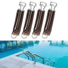 4 Stück Edelstahlfedern für Poolabdeckungen entwickelt für sicheren Sitz