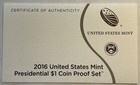 2016 Presidential Dollar 4-coin Proof Set (with Original Box and COA) — photo 6