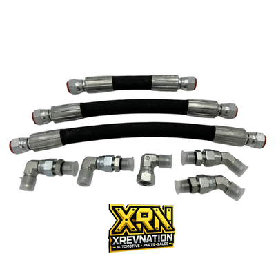 #ad For 94 97 OBS Ford 7.3L Powerstroke Replacement HPOP Oil Hoses Set With Crossove $64.99