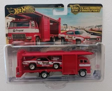Hot Wheels  Team Transport 73 Plymouth Duster & Second Story Lorry (RRT)