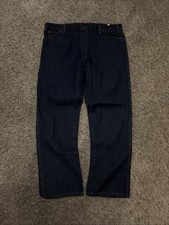 Dickies Men's Jeans 42x32 Blue Cotton Denim Relaxed Fit Straight Leg Workwear