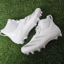 Size 11 Mens Adidas Adizero Chaos Mid White Lineman Football Cleats ID9104