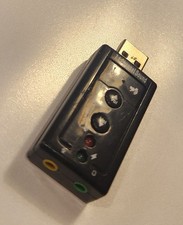 USB 2.0 External 7.1 Channel 3D Virtual Audio Sound Card Mic Adapter Laptop PC