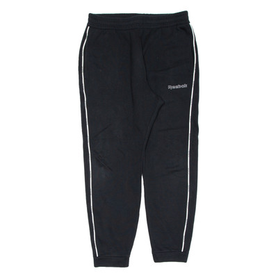 REEBOK Damen Verjüngte Jogginghose Schwarz M W32 L27