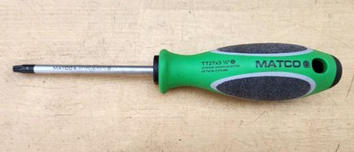Matco Tools SPTPO/G/R27C -T27 TORX Tip X 3-1/2'' Long Blade Soft Grip Screwdriver