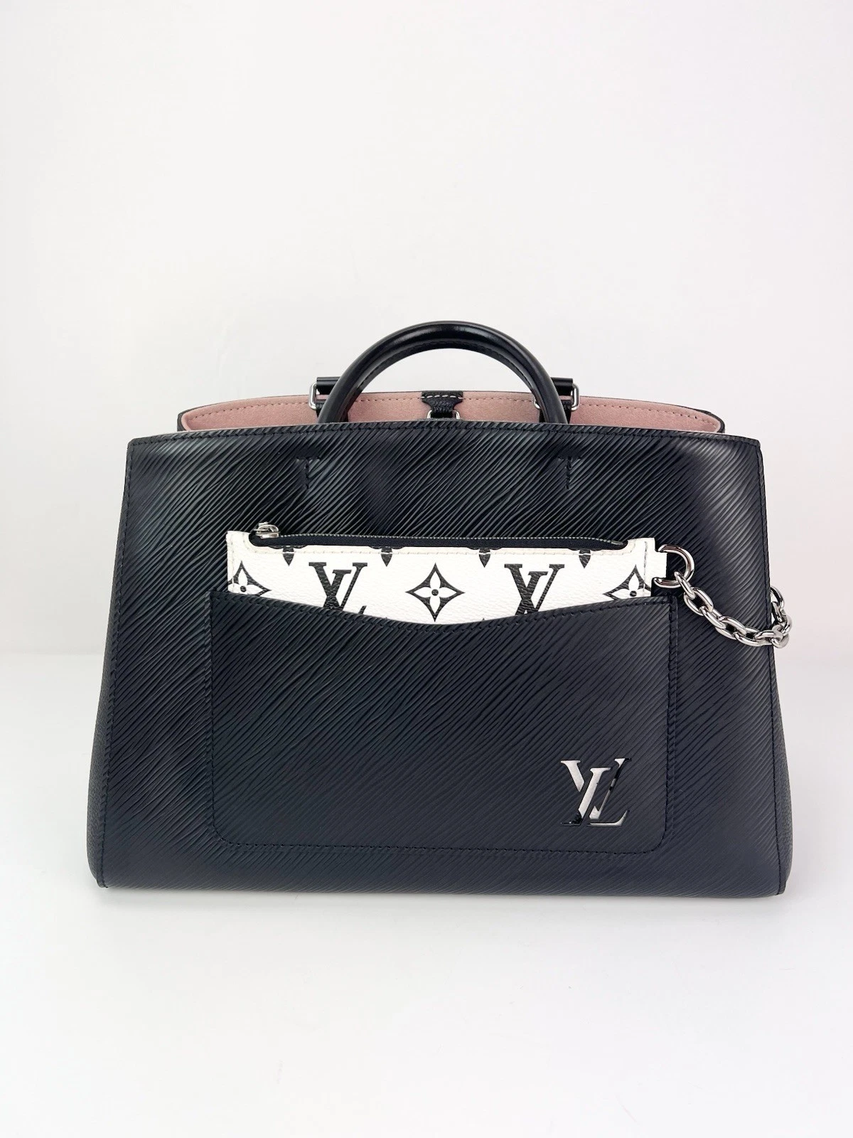 LOUIS VUITTON（LV） Borsa a tracolla Louis Vuitton Epi Marelle MM in pelle nera eBay Live