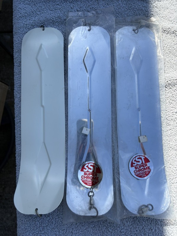 Lot  of 3 Dodgers - Two NEW Silver Star 12" CHROME , One 12" White Ab & Al