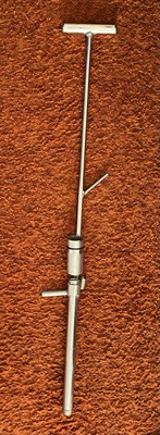 36'' Soil Probe, Stainless Steel Soil Sample Probe with Foot Pedal and Bag Attach