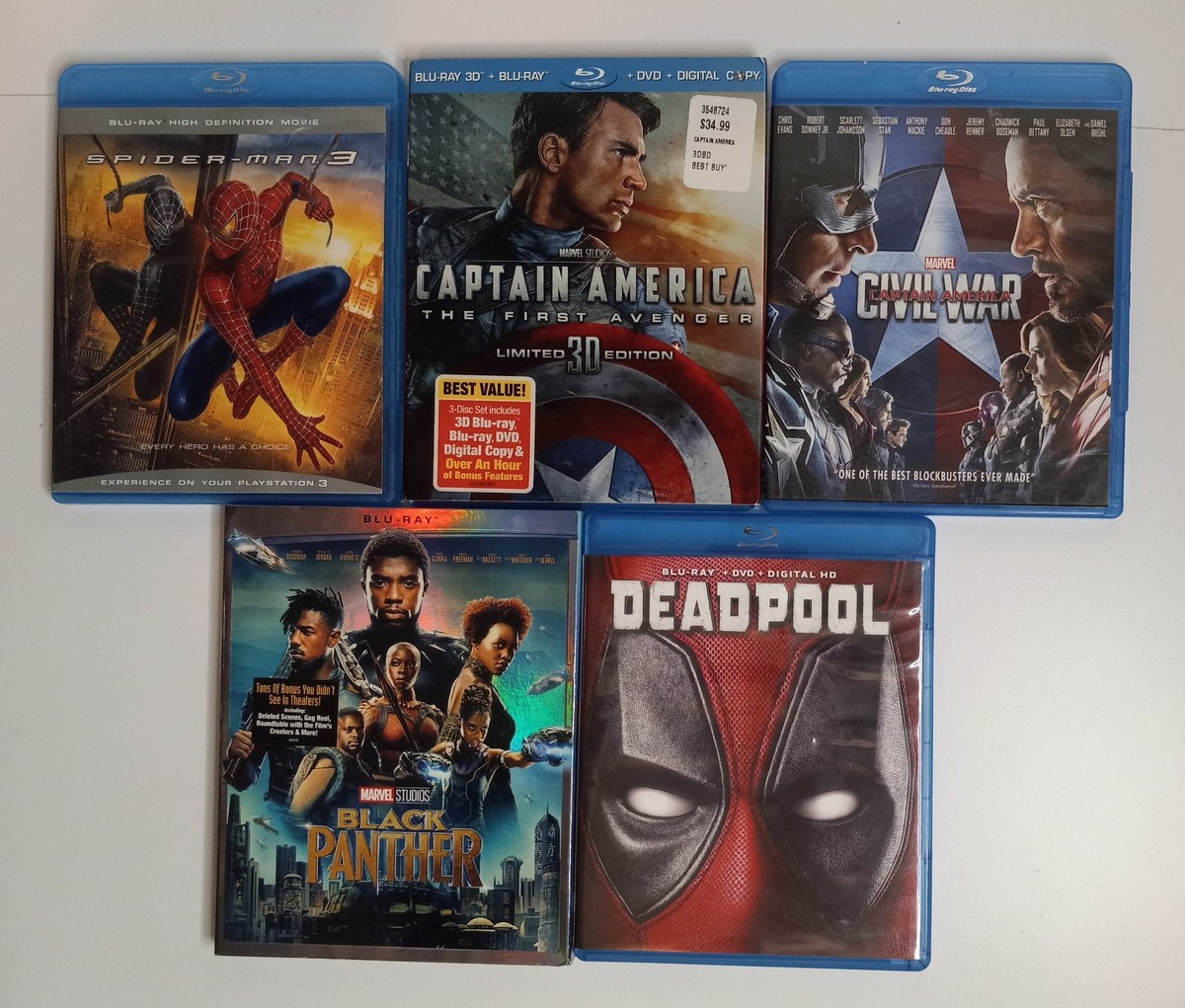 Marvel Cinematic Universe MCU Blu-Ray Lot of 15: Some have