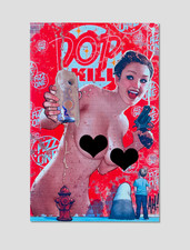 Pop Kill Print Poster Retro Pin-Up Premium Gi...