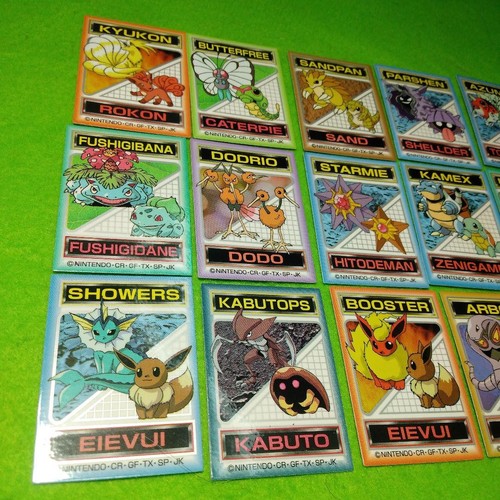 Set 30 Venusaur Blastoise Meowth Pokemon Sticker Vintage Nintendo Bandai Japan - Picture 3 of 15