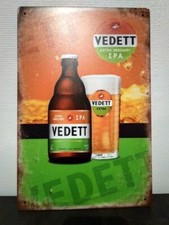 Plaque bière Vedett IPA 30 x 20 cm état neuf
