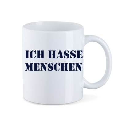 Ich hasse Menschen Spruch Kaffee-Tasse Spruch Büro Tee Tasse Humor Sarkasmus
