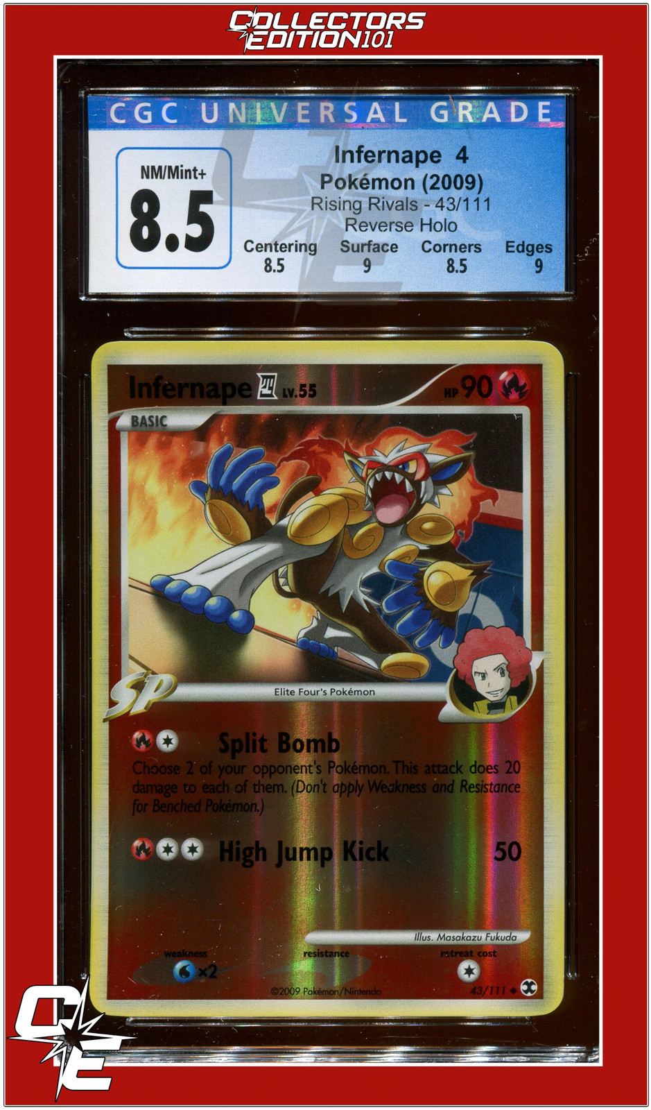 Rising Rivals 46 Machamp GL Reverse Holo CGC 8.5 - Subgrades