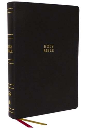 NKJV Holy Bible, Super Giant Print Reference Bible, Black Genuine Leather, 43