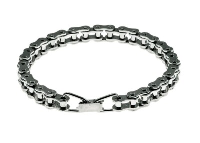 CONNEX Biker Schmuck Armband Fahrradkette Design vollvernickelt 19cm oder 21cm