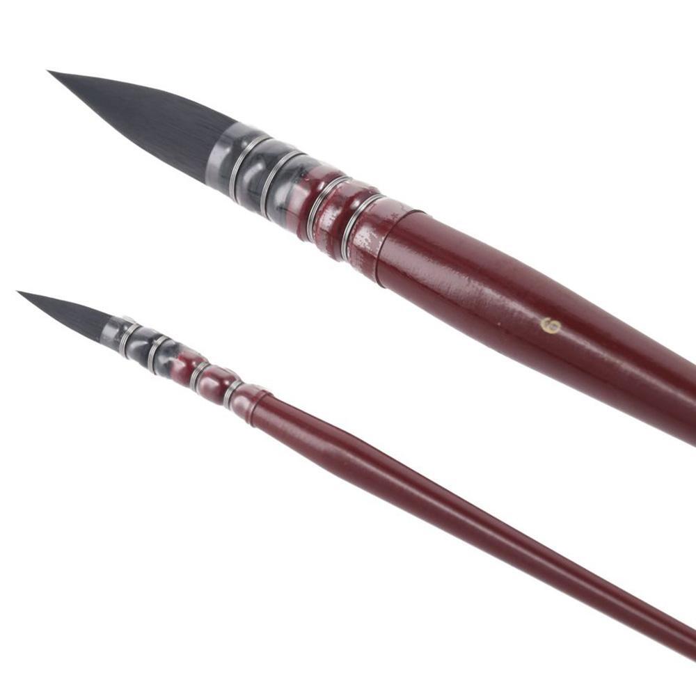 Red Mop Paintbrushes Beige Painting Brushes For Artists eBay