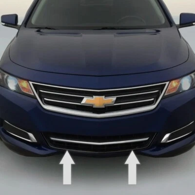For 2014-2017 CHEVY IMPALA CHROME FRONT BUMPER TRIM KIT - Image 1 of 3