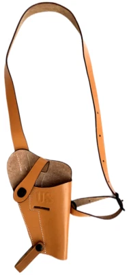 HANDMADE Étui en cuir d'épaule de tanker américain WWII M3 Colt M1911 .45 - couleur ma...