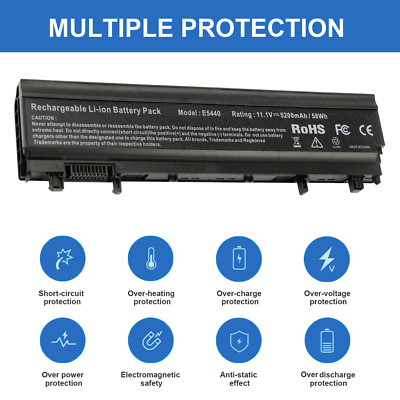E5540 NEW Battery For Dell Latitude E5440 N5YH9 1N9C0 VVONF F49WX NVWGM 6 Cells