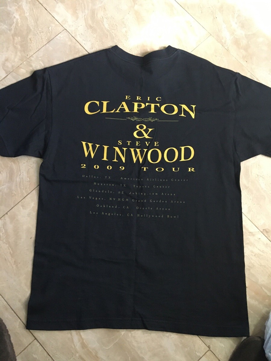 CLAPTON WINWOOD 2009 ツアーTシャツ Eric Clapton Steve Winwood 2009 Tour Mens T shirt Black Size L | eBay
