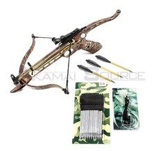 CAMO Cobra Self Cocking Tactical Crossbow Pistol 80lb Draw Small Game Hunting