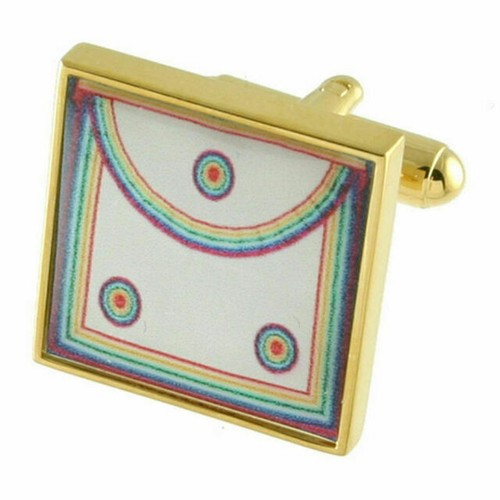 WW2 Royal Army Service Corps RASC Gold Plate & Enamel Cufflinks in General