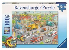 Ravensburger XXL Puzzle - Fahrzeuge in der Stadt, 100 Teile