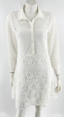 Desigual Lace Dress Size 42 US 10 White Collared Layered Fit Flare Womens | eBay Desigual Lace Dress Size 42 US 10 White Collared Layered Fit Flare Womens | eBay