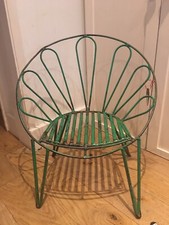 Antique Indian Child’s Vintage Cast Iron Peacock Chair