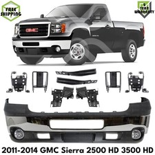 Front Bumper Chrome Brackets Kit For 2011-2014 Gmc Sierra 2500 Hd 3500 Hd Front Bumper Chrome Brackets Kit For 2011-2014 Gmc Sierra 2500 Hd 3500 Hd