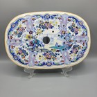 Hmj Chinese Landscapes On Staffordshire Reticulated Insert For Meat Tray.