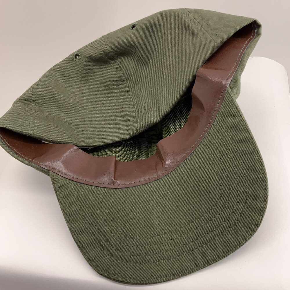 Vintage 1960s 1970s Hot Weather Patrol Cap Olive Green Size 7 1/8