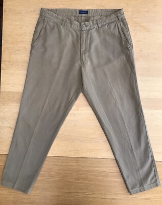 GANT USA Chino Regular Fit Sand Beige Cotton / Linen Chinos UK Size W34'' x L28''